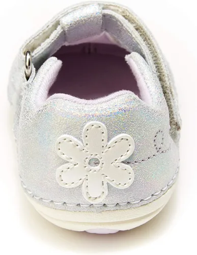 Vista 3 de Stride Rite Liliana Mary Jane de movimiento suave unisex para niños, Iridiscente, 3 Infant