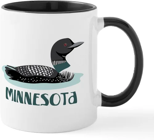 Vista 31 de CafePress Loves Me In Minnesota Taza de café de cerámica de 11 oz (11.0 fl oz)