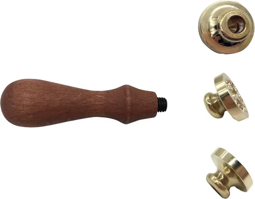 Vista 4 de Sello de sellado de cera vintage retro clásico para artes, manualidades, símbolo romántico, sello de cera, sello de metal, saludos elegantes