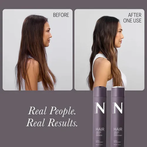 Vista 4 de NULASTIN Champú + acondicionador Duo - Champú vibrante para cuero cabelludo (10 onzas líquidas) y acondicionador de cabello vibrante para el cuero