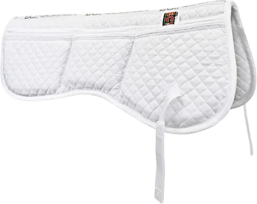Vista 6 de ECP All Purpose Diamond Quilted Poly Cotton Inglés Media almohadilla de sillín con bolsillos terapéuticos de soporte de corrección contorneada, 18