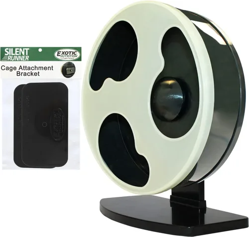 Vista 12 de Silent Runner - Rueda de ejercicio regular de 12 pulgadas, silenciosa, rápida y duradera, deslizadores de azúcar, hámsters, ratas hembras, ratones