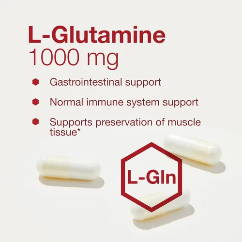 Vista 4 de PROTOCOL FOR LIFE BALANCE L-Glutamina 1000mg - Aminoácido - Tejido muscular, salud intestinal Salud inmunológica - 120 cápsulas vegetales