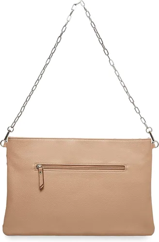 Vista 2 de Anne Klein Bolso de hombro plano multitejido, trufa neutra, Trufa neutra, talla única