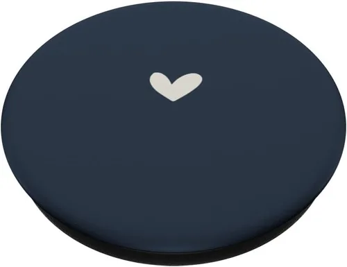 Vista 2 de Azul marino polvoriento: lindo y sencillo y elegante, bohemio, dibujado a mano, PopSockets intercambiables PopGrip