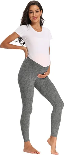 Vista 5 de Foucome Leggings de maternidad de apoyo súper suaves para mujer