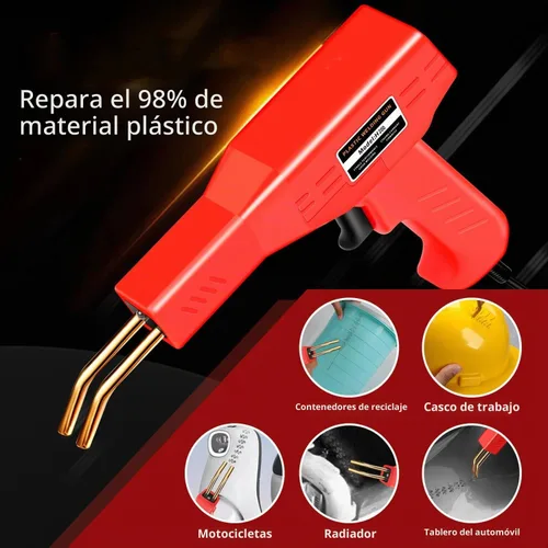 Vista 6 de Soldador de plástico, ajuste multiusos, kit de soldadura de plástico, operación rápida, kit de soldadura de reparación de plástico, más cómodo
