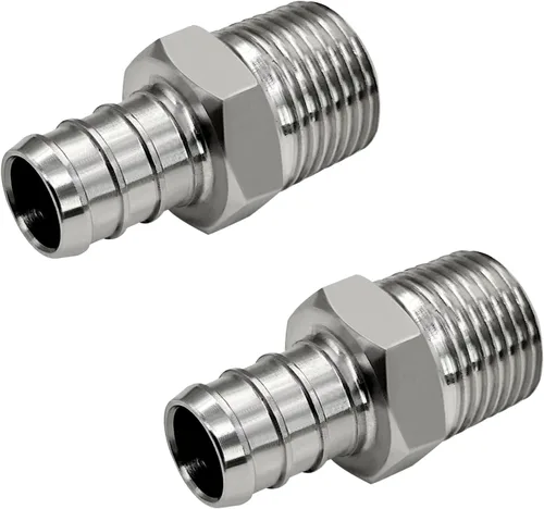 Vista 11 de Acoplamiento recto de acero inoxidable PEX de 1/2 pulgada, accesorio de tubería de crimpado de acero inoxidable para tubería Pex