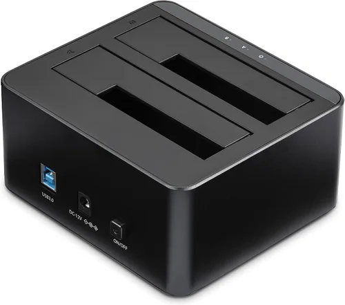 Vista 2 de StarTech - Base USB 3.0 de 2.5/3.5 pulgadas SATA HDD/SSD de doble bahía