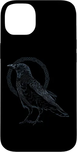 Vista 14 de Funda para iPhone 11 Pro Max Crow Raven Viking Valhalla Berserker nórdico nórdico de mitología nórdica