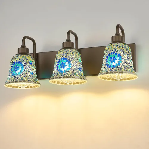 Vista 13 de zeyu Accesorios de Iluminación para Baño en Bronce Aceitado, Lámpara de Tocador de Baño de 2 Luces, Apliques de Pared Estilo Granja de 12.5 Pulgadas
