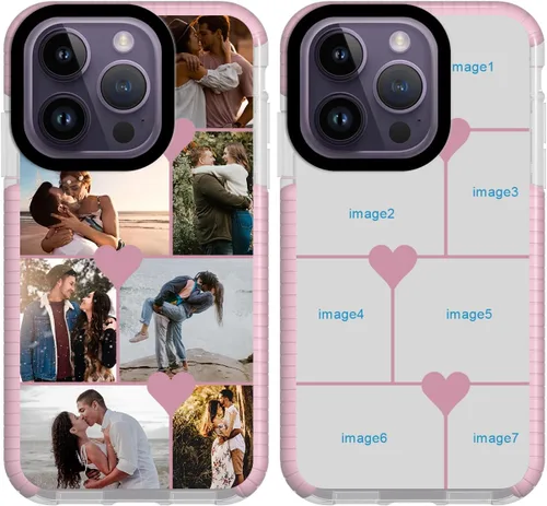 Vista 18 de Funda personalizada para iPhone 12 mini, funda personalizada con collage de fotos con múltiples imágenes, funda personalizada para cumpleaños