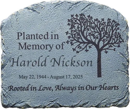 Vista 12 de Let's Make Memories Piedra conmemorativa personalizada para jardín, condolencias, pérdida de un ser querido, marcador de tumba, condolencias