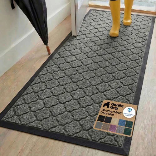 Vista 129 de Gorilla Grip - Tapete WeatherMax todo terreno 100% impermeable, caucho natural, resistente a manchas y decoloración, interior y exterior, fácil