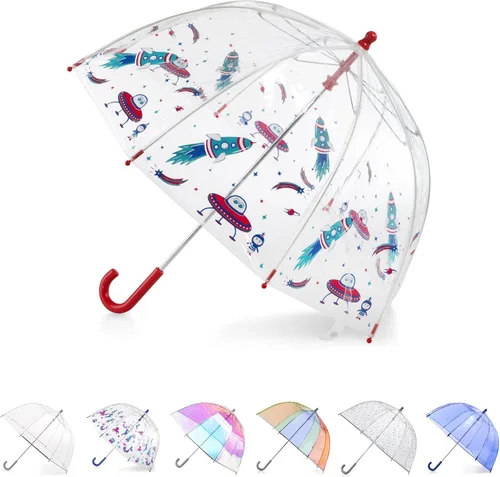 Vista 17 de Totes- Paraguas de burbujas transparente para niños con mango de fácil agarre), 2236N53