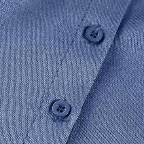 Vista 6 de GIFZES Vestido de mezclilla acampanado elegante con dobladillo con volantes, bolsillo de parche, cintura alta, manga corta, perfecto para ocasiones