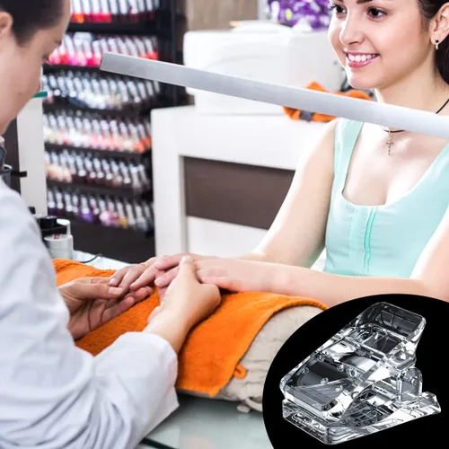 Vista 7 de Beloving 10 clips para puntas de uñas, gel de extensión de uñas de construcción rápida para kit de uñas postizas y herramientas de manicura de doble
