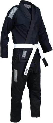 Vista 6 de Twister Challenge Jiu Jitsu Gi, Uniforme Jiu Jitsu, Competencia Profesional Tela de alta calidad Viene con Cinturones Blancos