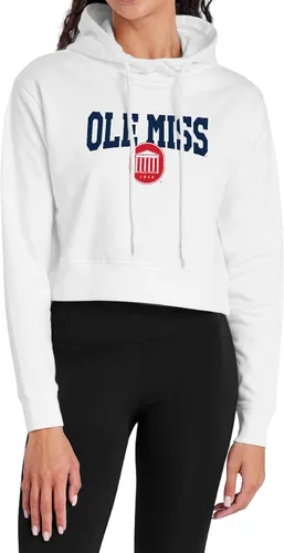 Vista 13 de Campus Lab Sudadera con capucha para mujer universitaria con licencia oficial de la colección Varsity White