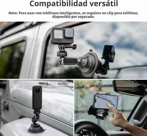 Vista 4 de PGYTECH CapLock Soporte de coche con ventosa de liberación rápida