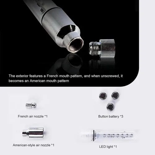 Vista 4 de 2 piezas de luces LED para rueda de bicicleta, luces impermeables para radios de bicicleta, luz de válvula de neumático de bicicleta con cambio