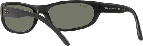 Vista 6 de Ray-Ban Gafas de sol para hombre, montura negra, lentes verdes, 2.362 in