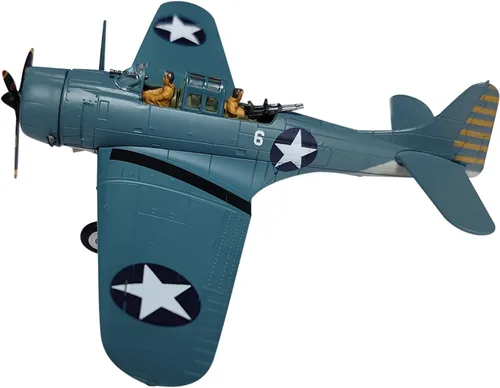 Vista 5 de MOUDOAUER 1:72 Aleación SBD Dauntless Dive Bomber Modelo Avión Modelo Simulación Aviación Ciencia Exposición Modelo Colección