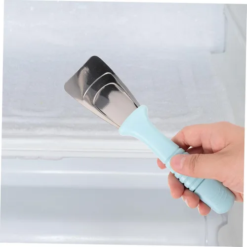 Vista 7 de Housoutil 2 unids frigorífico deshielo pala electrodomésticos rascador de metal acero inoxidable refrigerador removedor de hielo raspador