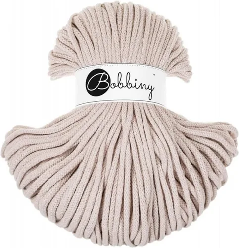 Vista 12 de Bobbiny Cordón trenzado de macramé prémium de 0.197 in (rubor), 108 yardas/330 pies (100% algodón reciclado)