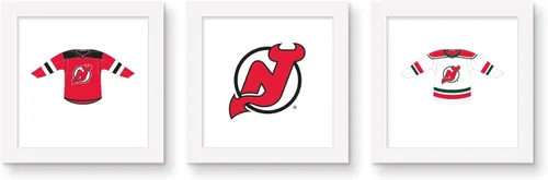 Vista 7 de Trends International Gallery Pops NHL New Jersey Devils - Paquete de arte de pared de jersey (paquete de 3)
