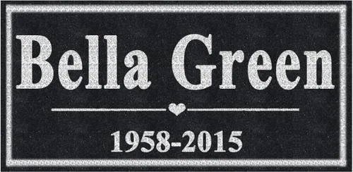 Vista 7 de ODB Piedras conmemorativas personalizadas para mascotas, piedra conmemorativa de granito negro para jardín grabada con foto, regalos para alguien
