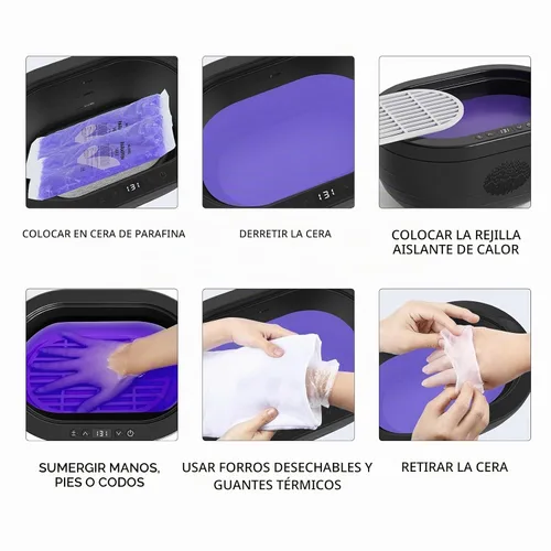 Vista 5 de 6 paquetes de cera de parafina para manos y pies, cera con aroma a GK1