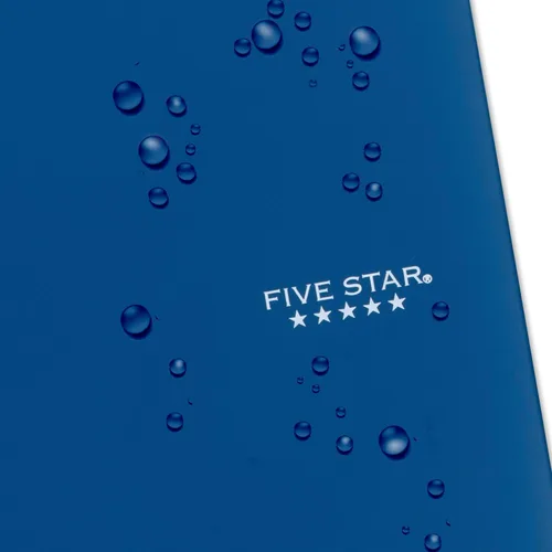 Vista 5 de Five Star Cuaderno de espiral + aplicación de estudio, paquete de 2, 1 materia, papel rayado universitario, 100 hojas, 8-1/2 x 11 pulgadas, azul