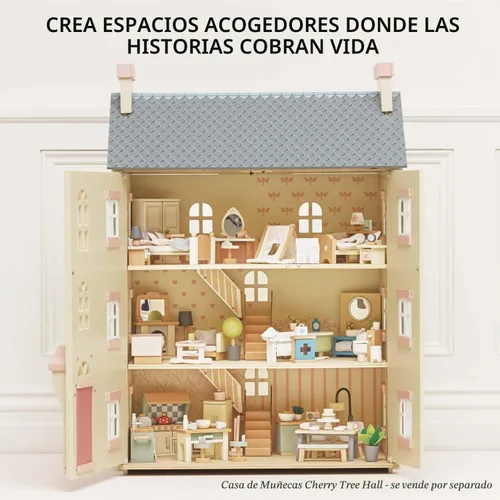 Vista 6 de Le Toy Van Dollhouse - Muebles para muñecas y Accesorios, Baño Sugar Plum