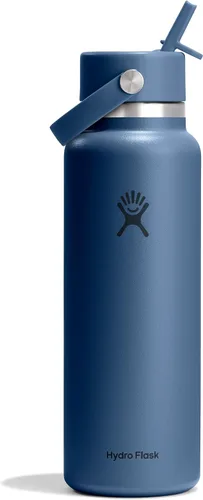 Vista 17 de Hydro Flask Botella de agua – Acero inoxidable aislado – Tapa flexible con popote de boca ancha, antiderrames, a prueba de fugas y recargable