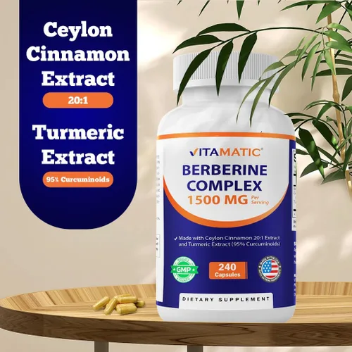 Vista 4 de Berberina Vitamática con Canela de Ceilán, Extracto de Cúrcuma - 240