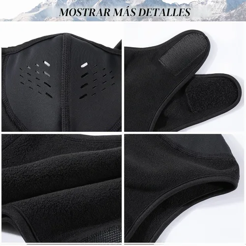 Vista 8 de WTACTFUL Breathable Half Face Mask for Men Women Warm Thermal Balaclava
