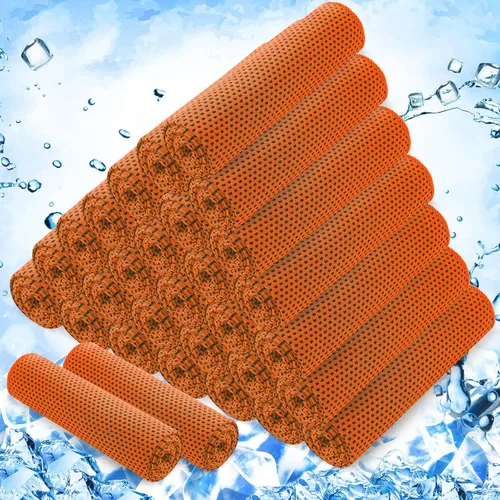 Vista 8 de Hosuly Paquete de 30 Toallas Refrescantes, 40"x12" Hielo Transpirables Suaves Frías Paño de Sudor Microfibra Paños de Entrenamiento para Gimnasio
