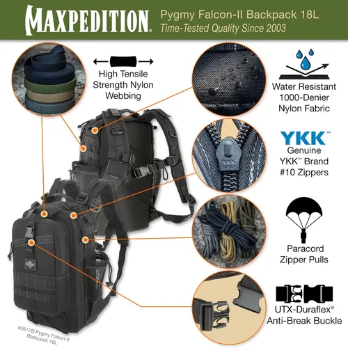 Vista 4 de Maxpedition - Mochila Pygmy Falcon-II.