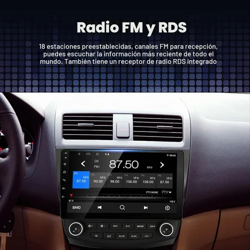 Vista 3 de Estéreo de coche para Honda Accord 7th 2003-2007 Carplay incorporado