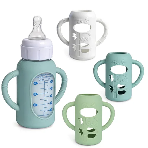 Vista 12 de Paquete de 3 fundas de silicona para botellas de vidrio Dr. Brown's de 4