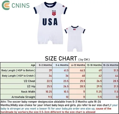 Vista 6 de Cnins Camiseta de fútbol para niños pequeños de 0 a 24 M para fanáticos de los deportes, camiseta de fútbol para niñas recién nacidas, mameluco