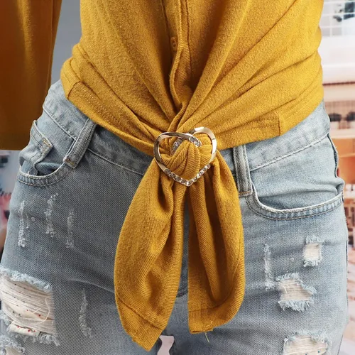 Vista 10 de 4 piezas de clip de anillo de bufanda para mujer, broche de perlas y flores, hebilla de metal para chal, accesorios de decoración para damas y niñas