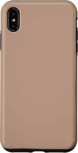 Vista 11 de iPhone 11 Pro Max Pastel Nude Beige Mate Simple Marrón Color Art Case