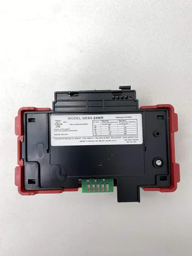 Vista 3 de Gentex GES3-24WR 24VDC Candela seleccionable Estroboscópico de evacuación de perfil bajo - Placa frontal roja