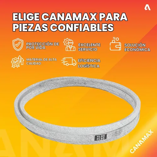 Vista 7 de Canamax 144959 - Cinturón de cubierta de cortacésped – Cable de aramida de 1/2 pulgadas x 95 pulgadas – para cubierta Craftsman LT3000 DLT3000