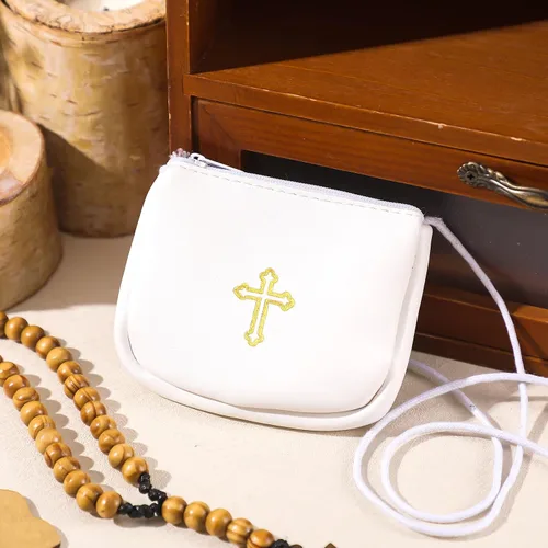 Vista 7 de Funda de cuero para Pyx, estuche de Pyx católico con correa para comunión, sacerdotes anfitriones, diáconos, regalos