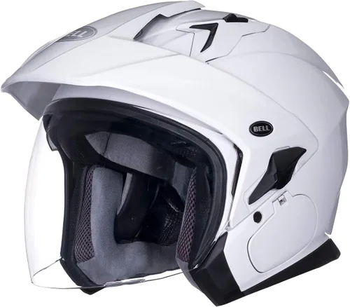 Vista 3 de Bell Mag-9 Casco Urbano color blanco perla brillante