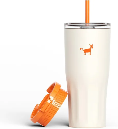 Vista 11 de CHEERFUL GOAT Taza de viaje de café con forro de cerámica – Vaso de café de viaje de acero inoxidable con forro de cerámica, con tapa, taza de 21