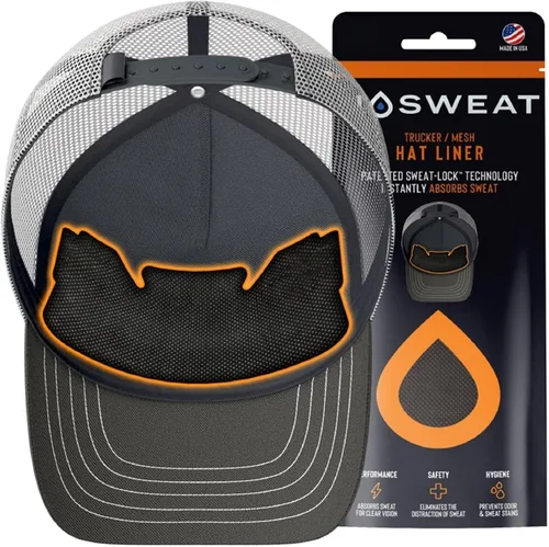 Vista 2 de Trucker Hat Sweat Liner & Mesh Hat Sweat Guard Bands Patentado por NoSweat